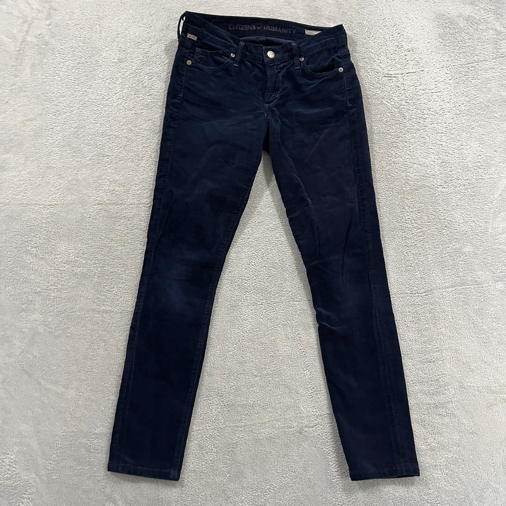 Citizen Of‎ Humanity Pants Womens 26 Avedon Low Rise Skinny Leg Corduroy Blue